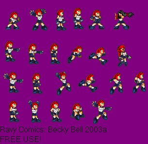 Ravy Comics. Becky Bell 2203a. Free Use.