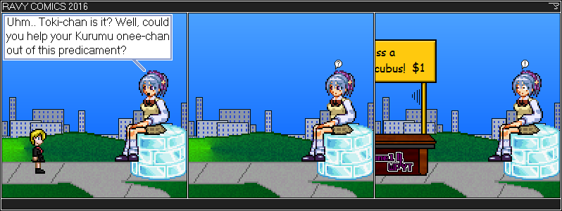 Rosario Vampire. Kurumu and Toki.